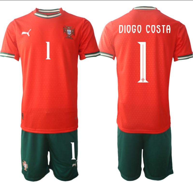 Men 2025-2026 Season Portugal home red 1 Soccer Jersey